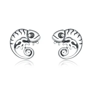 (image for) Pandora Style Silver Chameleon Stud Earrings - SCE949