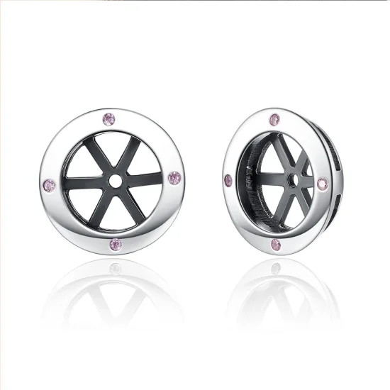 (image for) Pandora Style Silver Classic Shiny Stud Earrings - SCE032-1W