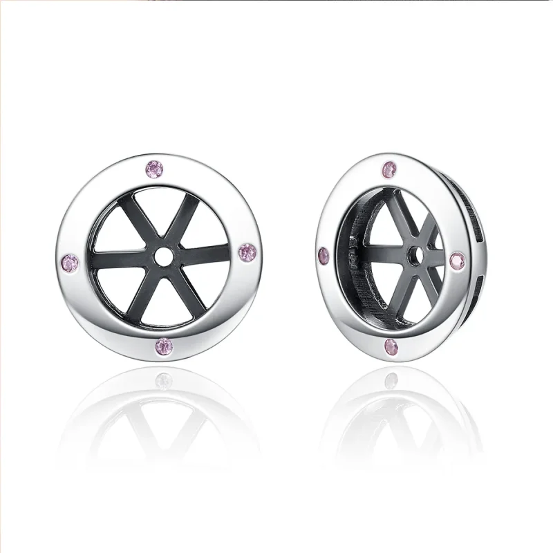 (image for) Pandora Style Silver Classic Shiny Stud Earrings - SCE032-1W