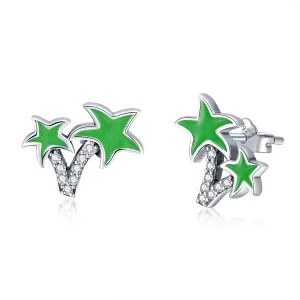 (image for) Pandora Style Silver Coconut Palm Stud Earrings - SCE428