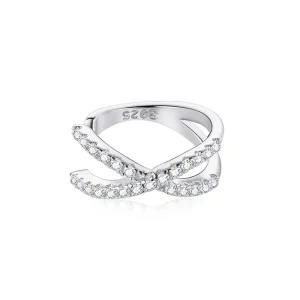 (image for) Pandora Style Silver Cross Ear clip - SCE997-A