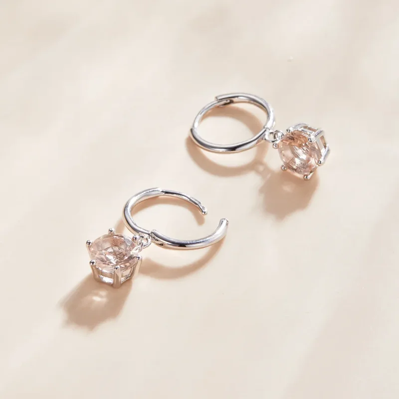 (image for) Pandora Style Silver Cz Dangle Earrings - SCE1020-CG - View 3