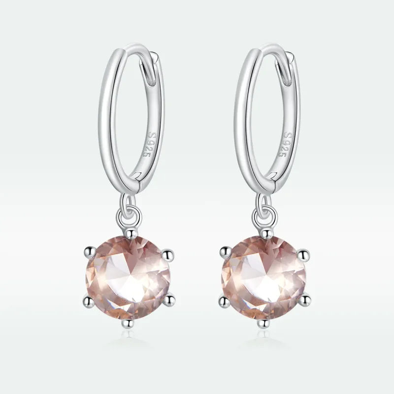 (image for) Pandora Style Silver Cz Dangle Earrings - SCE1020-CG - View 5