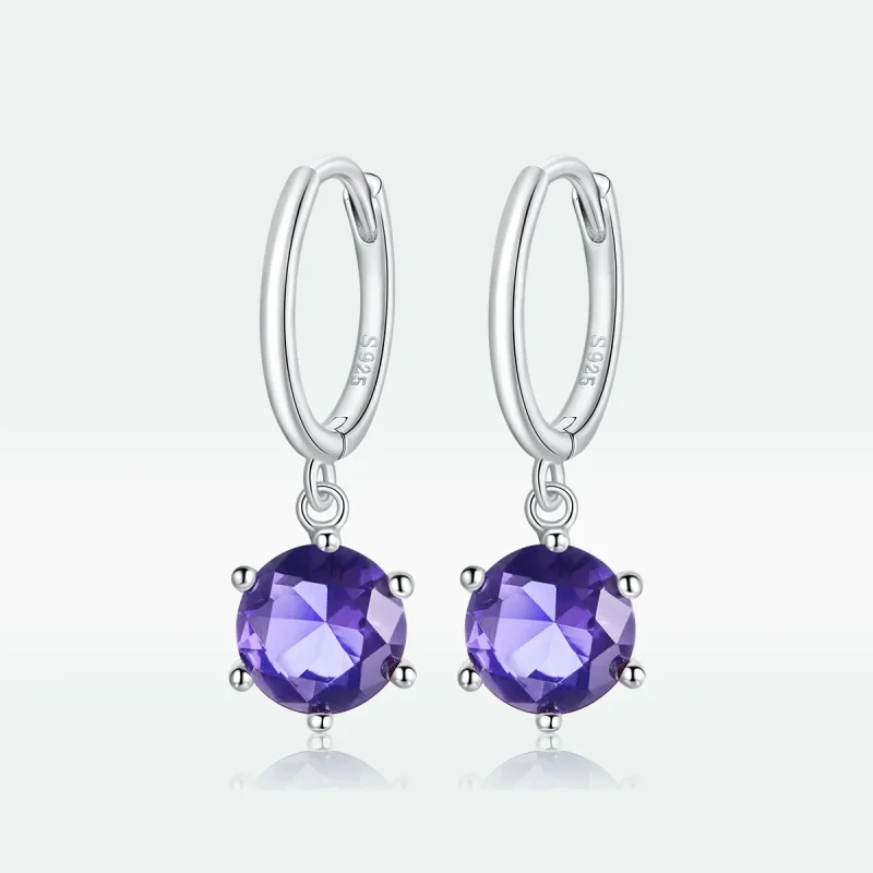 (image for) Pandora Style Silver Dazzling Droplets Dangle Earrings - SCE1020-VT - View 5