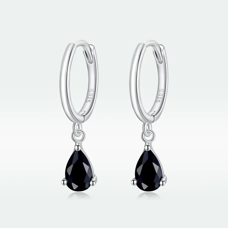 (image for) Pandora Style Silver Drop Dangle Earrings - SCE1018-BK - View 5