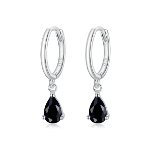 (image for) Pandora Style Silver Drop Dangle Earrings - SCE1018-BK