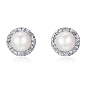 (image for) Pandora Style Silver Elegant Monologue Stud Earrings - SCE122