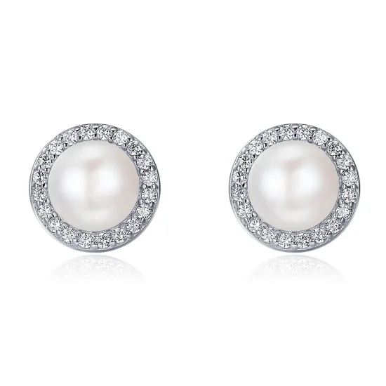 (image for) Pandora Style Silver Elegant Monologue Stud Earrings - SCE122