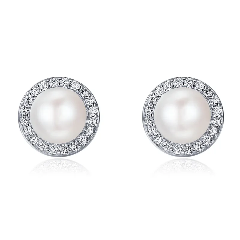 (image for) Pandora Style Silver Elegant Monologue Stud Earrings - SCE122