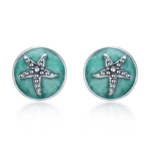 (image for) Pandora Style Silver Fantasy Starfish Stud Earrings - SCE205