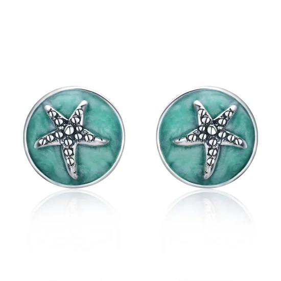 (image for) Pandora Style Silver Fantasy Starfish Stud Earrings - SCE205