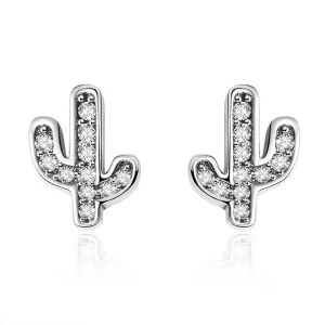 (image for) Pandora Style Silver Fresh Cactus Stud Earrings - SCE286