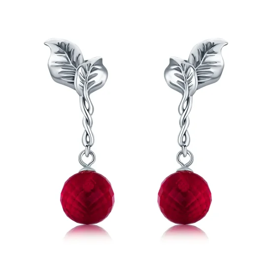 (image for) Pandora Style Silver Fruit of Passion Hanging Earrings - SCE356