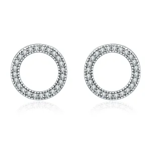 (image for) Pandora Style Silver Geometry Light Stud Earrings - SCE417