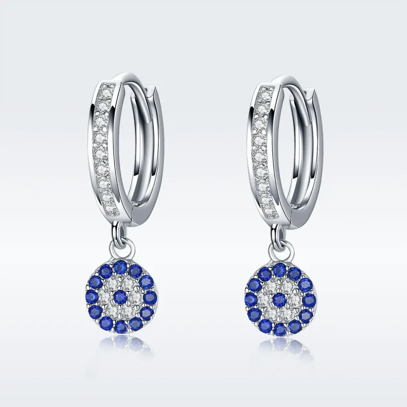 (image for) Pandora Style Silver Hanging Earrings - SCE058