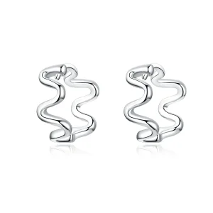 (image for) Pandora Style Silver Heartbeats Radians Stud Earrings - SCE672