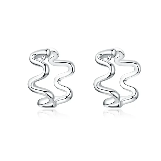 (image for) Pandora Style Silver Heartbeats Radians Stud Earrings - SCE672
