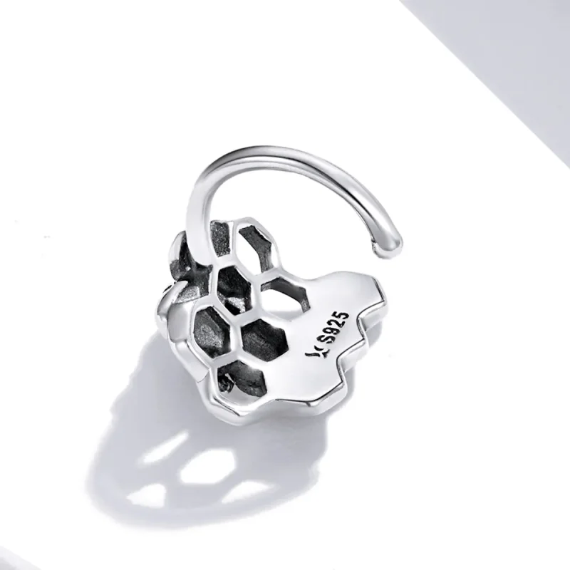 (image for) Pandora Style Silver Homing Bee Stud Earrings - SCE1171 - View 3