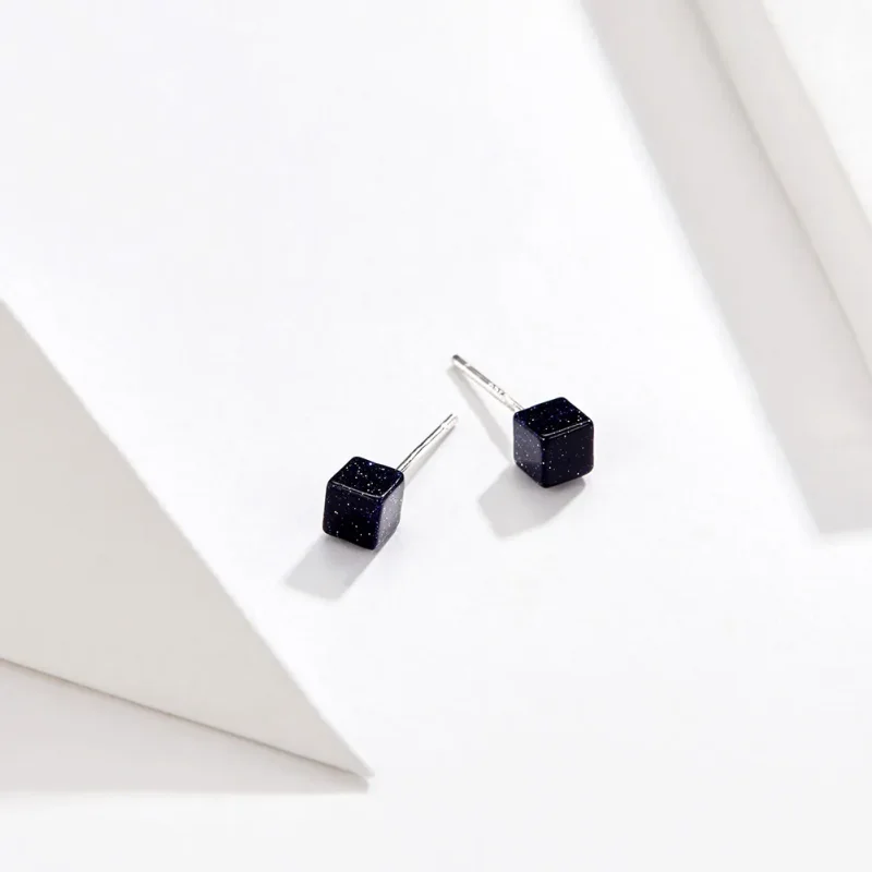 (image for) Pandora Style Silver Interstellar Stud Earrings - SCE652 - View 2