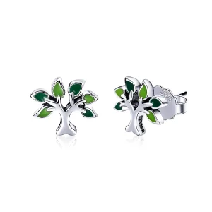 (image for) Pandora Style Silver Life Tree Stud Earrings - SCE409