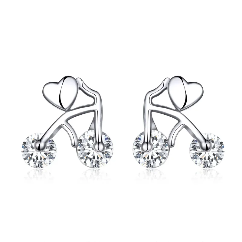 (image for) Pandora Style Silver Love Bikes Stud Earrings - SCE676