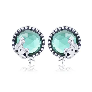 (image for) Pandora Style Silver Love of Mermaid Stud Earrings - SCE383