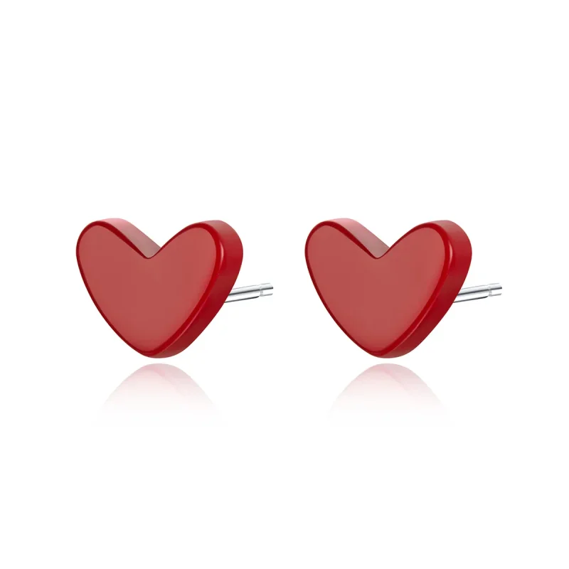 (image for) Pandora Style Silver Love Stud Earrings - SCE595