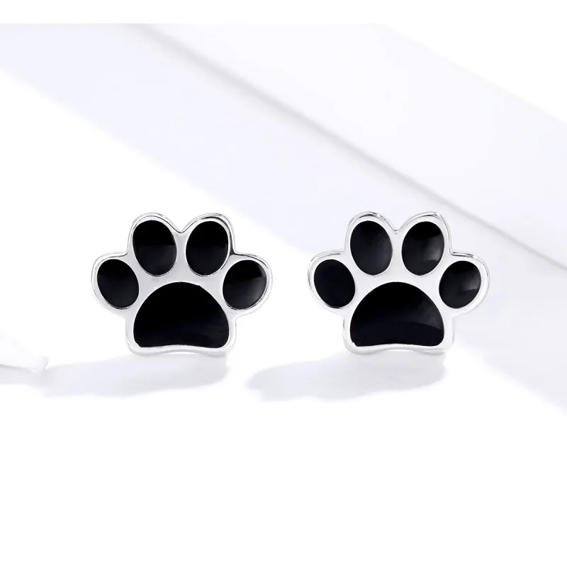 (image for) Pandora Style Silver Lovely Claws Stud Earrings - SCE757 - View 2