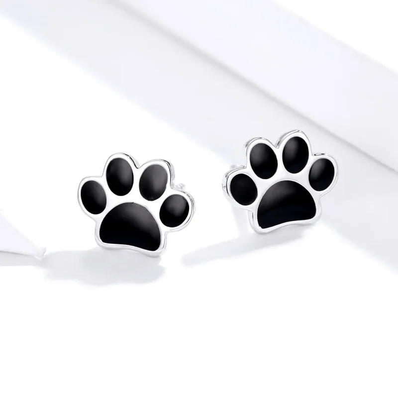 (image for) Pandora Style Silver Lovely Claws Stud Earrings - SCE757 - View 3