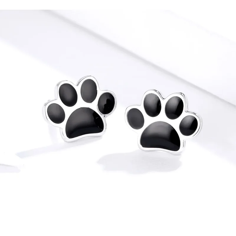 (image for) Pandora Style Silver Lovely Claws Stud Earrings - SCE757 - View 4