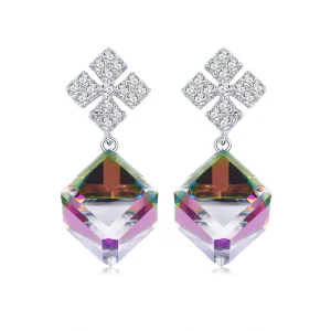 (image for) Pandora Style Silver Maltese Aurora Hanging Earrings - SCE542