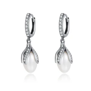 (image for) Pandora Style Silver Mimosa Bud Stud Earrings - SCE259