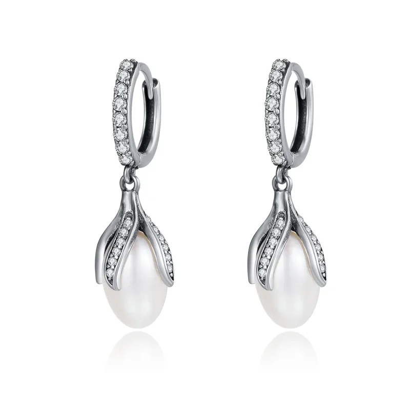 (image for) Pandora Style Silver Mimosa Bud Stud Earrings - SCE259