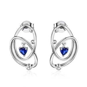 (image for) Pandora Style Silver Mysterious Planet Stud Earrings - BSE410