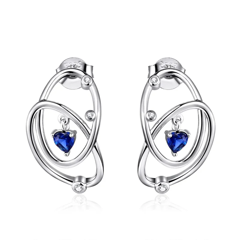 (image for) Pandora Style Silver Mysterious Planet Stud Earrings - BSE410