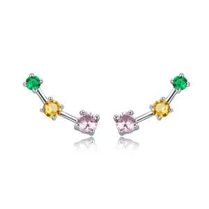 (image for) Pandora Style Silver Neon Stud Earrings - SCE495