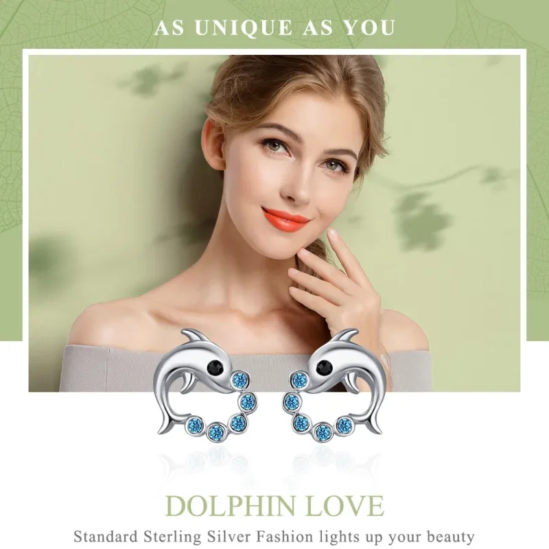 (image for) Pandora Style Silver Ocean Spirit Stud Earrings - SCE179 - View 2