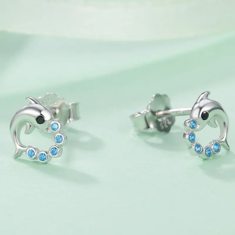 (image for) Pandora Style Silver Ocean Spirit Stud Earrings - SCE179 - View 5
