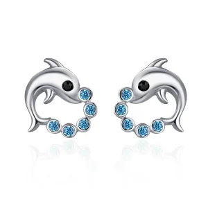(image for) Pandora Style Silver Ocean Spirit Stud Earrings - SCE179