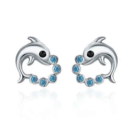 (image for) Pandora Style Silver Ocean Spirit Stud Earrings - SCE179
