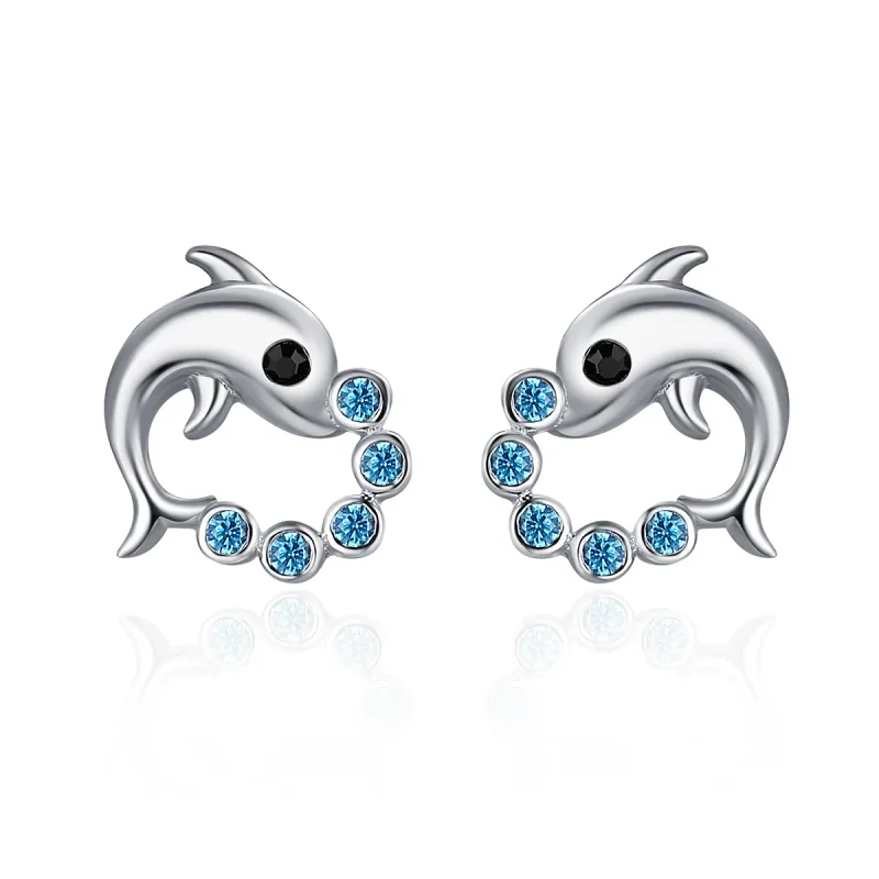 (image for) Pandora Style Silver Ocean Spirit Stud Earrings - SCE179