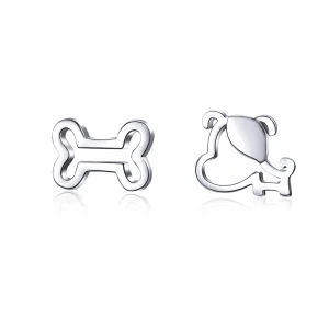Pandora Style Silver Openwork Paw Stud Earrings - SCE649 (image for) Pandora Style Silver Openwork Paw Stud Earrings - SCE649