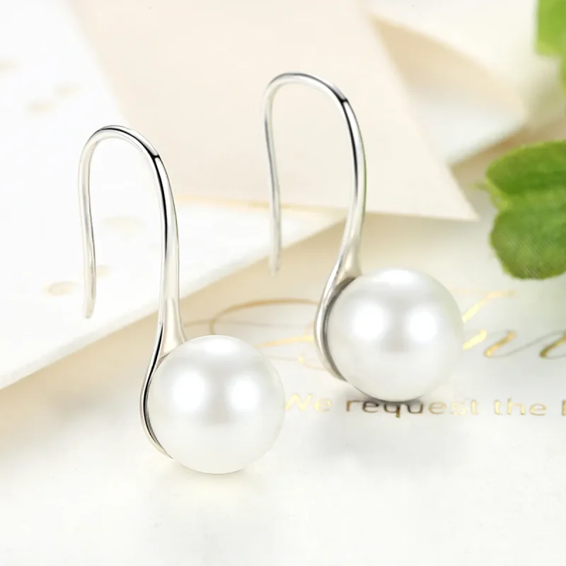 (image for) Pandora Style Silver Pure Love Hanging Earrings - SCE037 - View 5