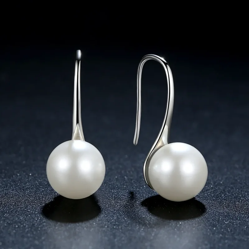 (image for) Pandora Style Silver Pure Love Hanging Earrings - SCE037 - View 6
