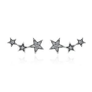(image for) Pandora Style Silver Secrets of Stars Stud Earrings - SCE175