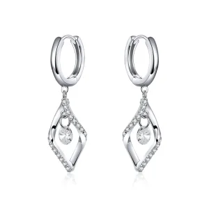 (image for) Pandora Style Silver Shining Dangle Earrings - BSE322