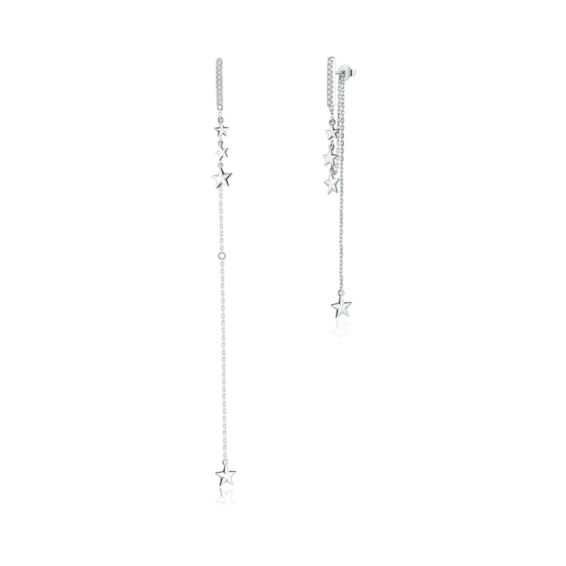 (image for) Pandora Style Silver Shining Mango Dangle Earrings - BSE349