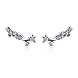 (image for) Pandora Style Silver Shining Meteor Stud Earrings - SCE442