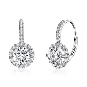 (image for) Pandora Style Silver Shining Time Hoop Earrings - SCE508