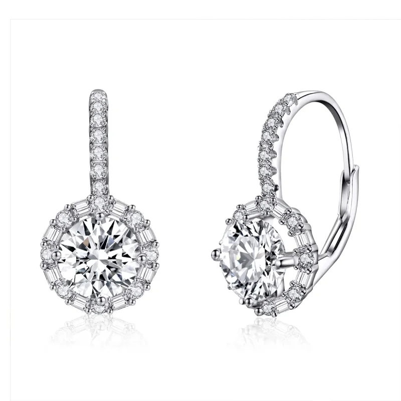 (image for) Pandora Style Silver Shining Time Hoop Earrings - SCE508